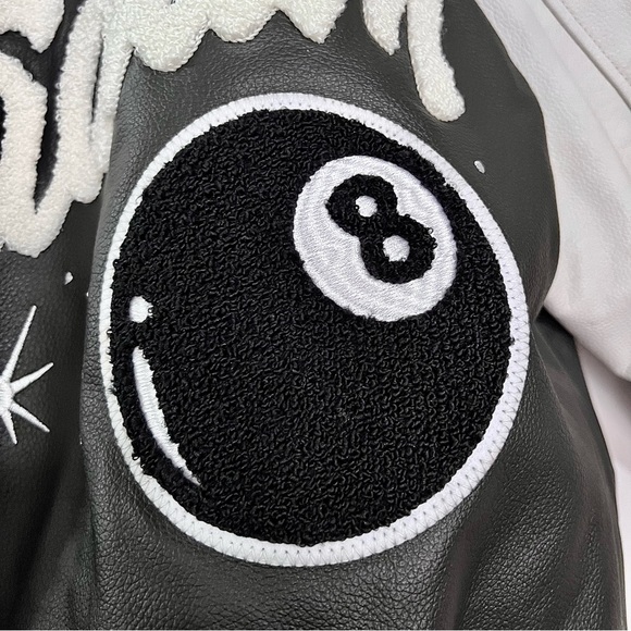 STADIUM by Stadium Good Number #8 Lucky 100% Leather Jacket MSRP$525 - Picture 14 of 16